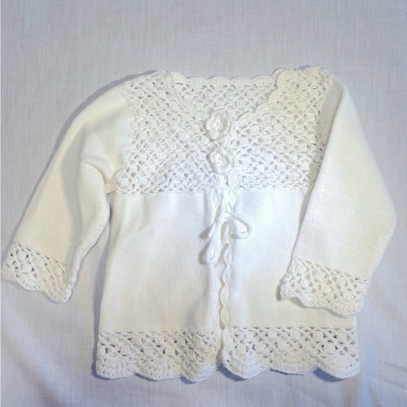 PLEASE Mum white cardigan. Size 18 months. - Picture 1 of 5